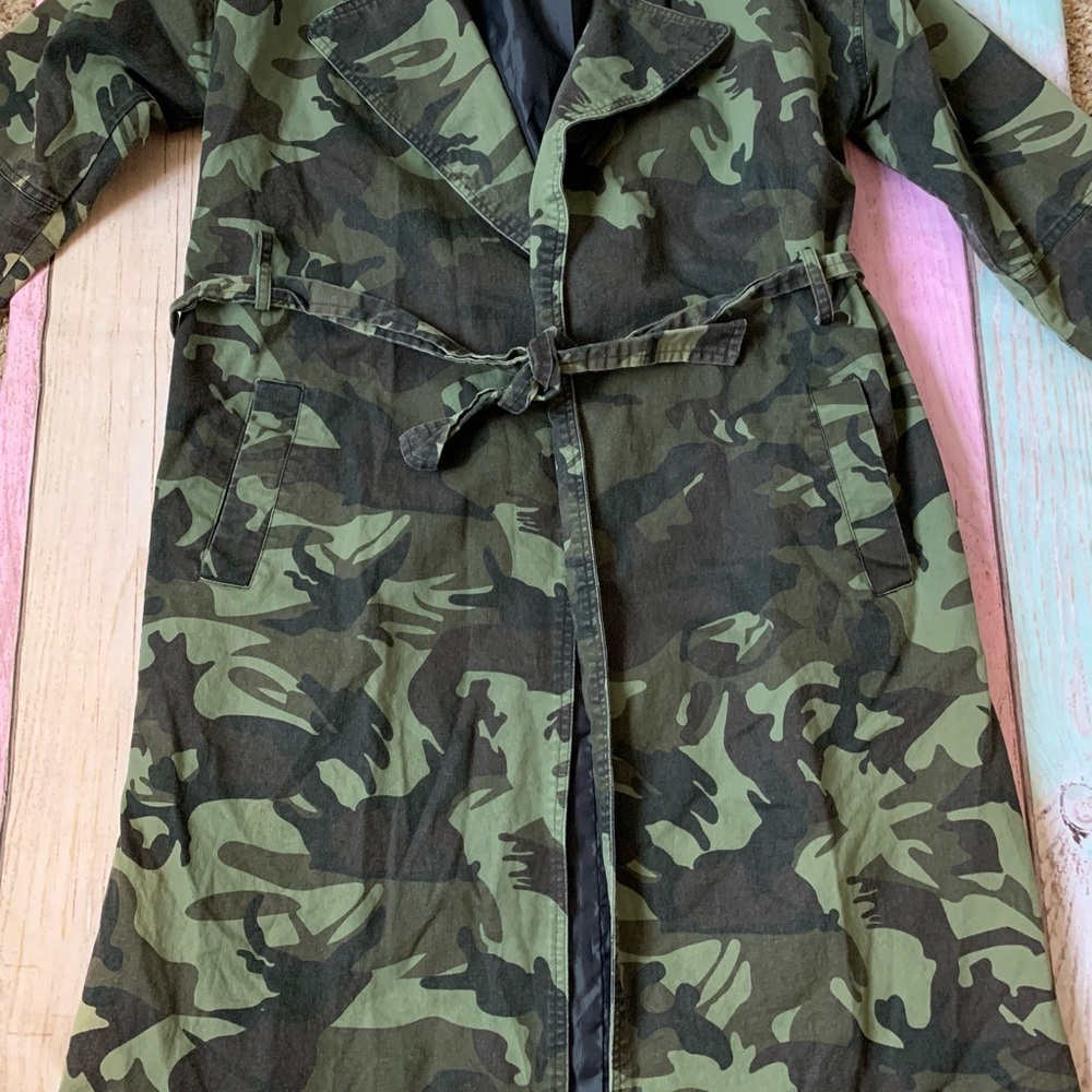 Missguided camo long jacket - Picture 9 of 10